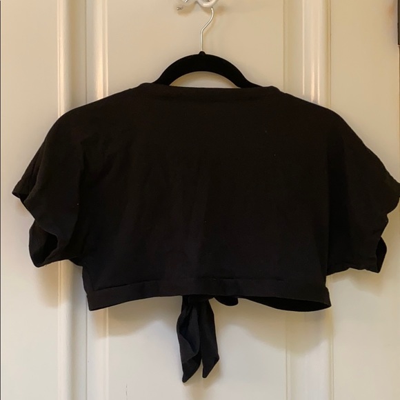 Floral Tie Crop Top - Picture 2 of 2